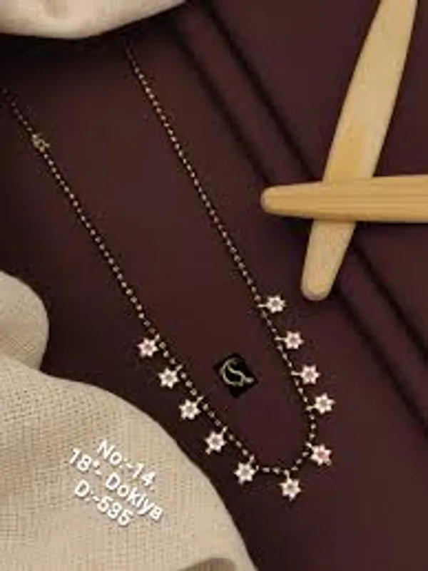 Designer_Premium_Quality_High_Gold_Plated_AD_Diamond_Fancy_Star_Mangalsutra