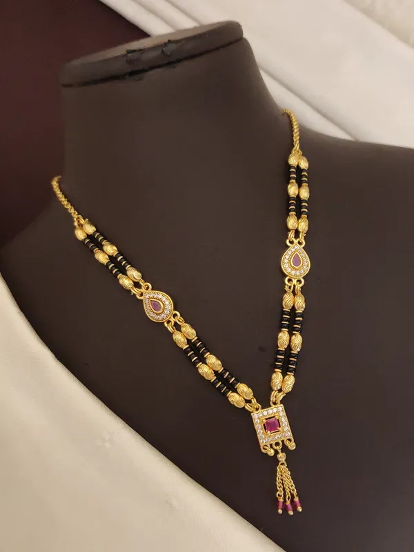 Diamond_Gold-Plated_Plated_Brass_Mangalsutra
