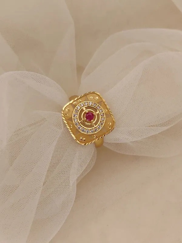 Pink_AD_Diamond_Designer_Square_Shaped_Fully_Adjustable_Forming_Ring_with_3-Month_Guarantee