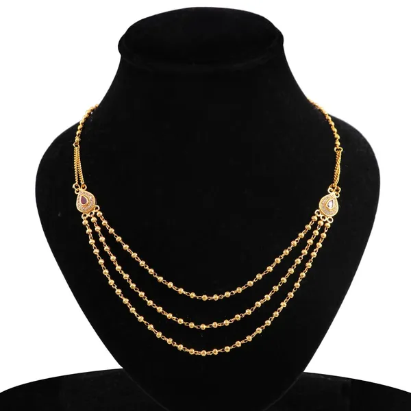 Gold_Plated_Brass_3_Line_Layered_Chain_For_Women_&_Girls