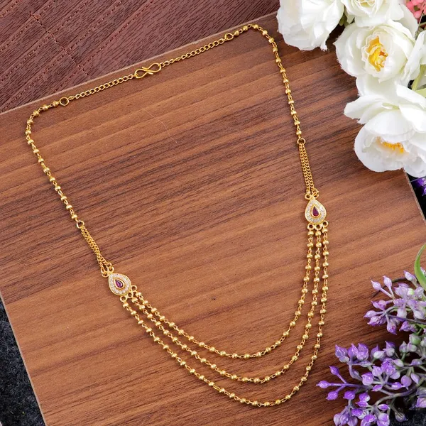 Gold_Plated_Brass_3_Line_Layered_Chain_For_Women_&_Girls