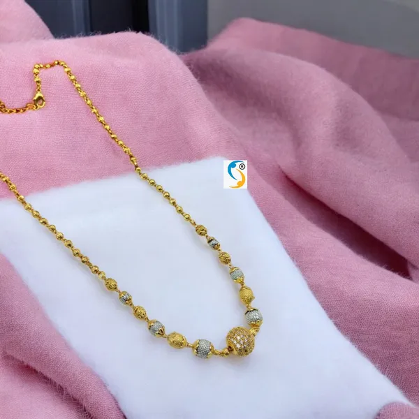 White_And_Gold_American_Diamond_Studded_Gol_Matar_Mala_Chain