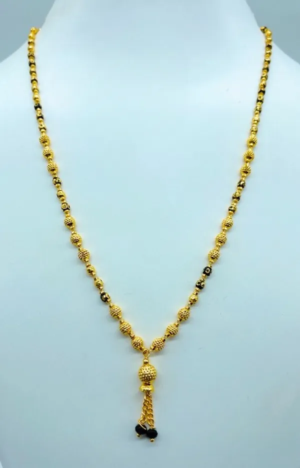 Gold_Plated_Ball_Chain_Mangalsutra