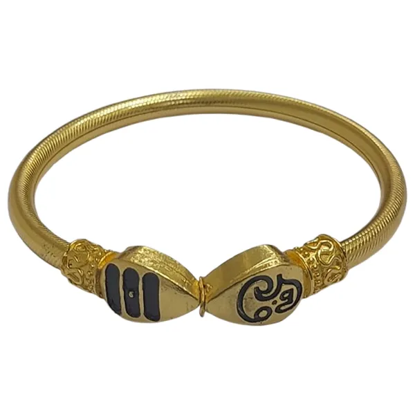 Subramanya_/_Muruga_/_Kartikeya__Vel_Tilak_&_Om_Bracelet_Kada_(Adjustable)_Light_Weight
