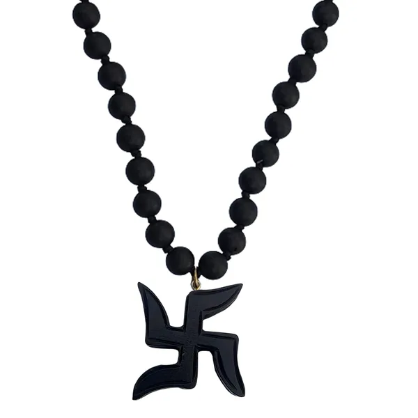 Karungali_Mala_/_Malai_With_Swastik_Pendant_10mm_54_Beads