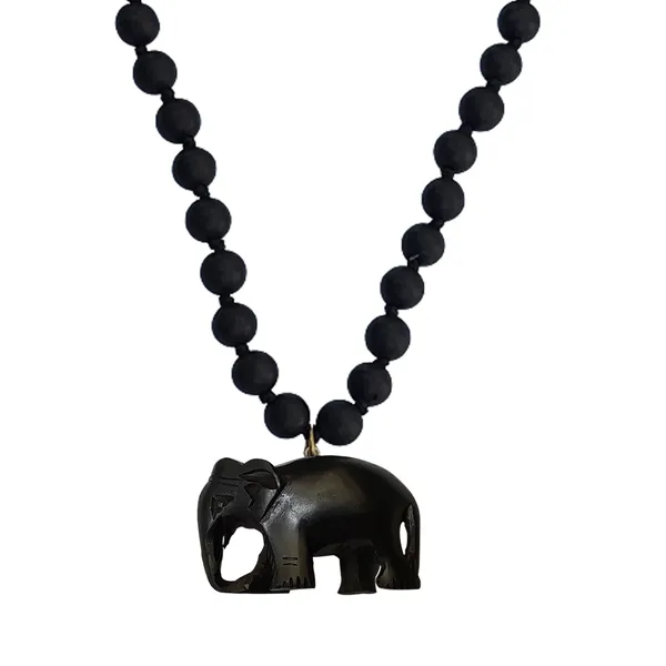 Karungali_Mala_/_Malai_With_Yaanai_Elephant_Pendant_10mm_54_Beads