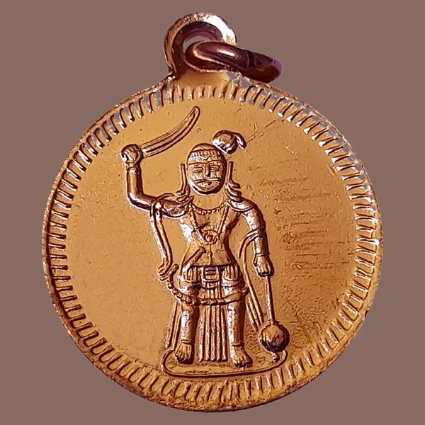 Karupanna_Swamy_Copper_Pendant
