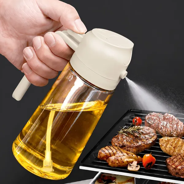 2-in-1_Oil_Sprayer_and_Pourer_plastic_Bottle,_500ml,_Green