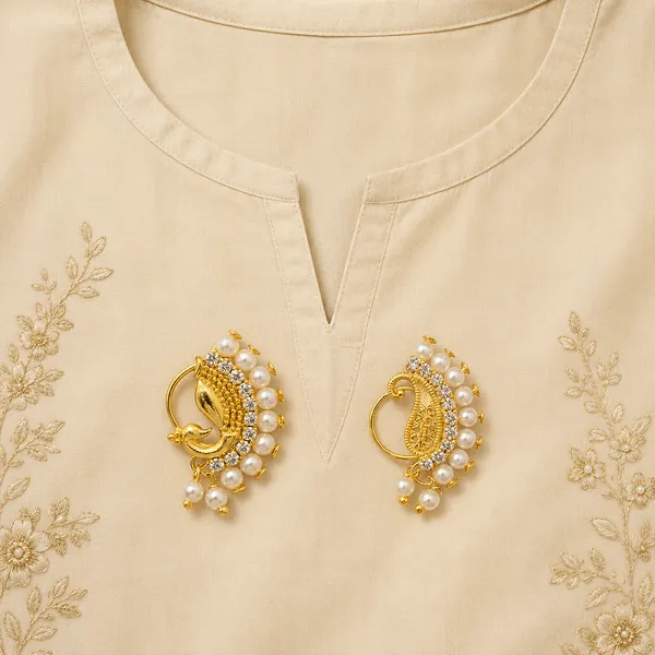Traditional_Maharashtrian_Nath_Clip_On_Nose_Ring,_Gold_Plated_Brass,_Multicolor_Stones,_Without_Piercing,