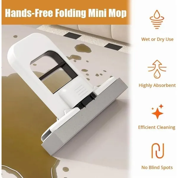 2_pics_Mini_Foldable_Sponge_Cleaner_with_Self-Wringing_Handle_|_Compact_Wet_&_Dry_Cleaning_Tool_for_Home,_Kitchen,_Bathroom,_Car_&_Office_|_Portable_Space-Saving_Cleaner
