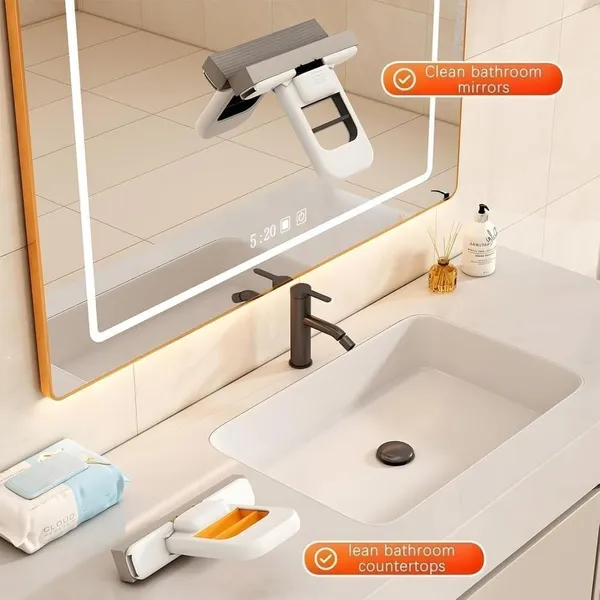2_pics_Mini_Foldable_Sponge_Cleaner_with_Self-Wringing_Handle_|_Compact_Wet_&_Dry_Cleaning_Tool_for_Home,_Kitchen,_Bathroom,_Car_&_Office_|_Portable_Space-Saving_Cleaner