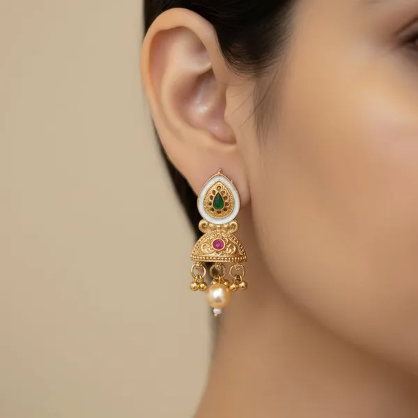 Meenakari_&_Kundan_Floral_Choker_Set_|_Gold-Plated_Traditional_Design_|_With_Matching_Maang_Tikka