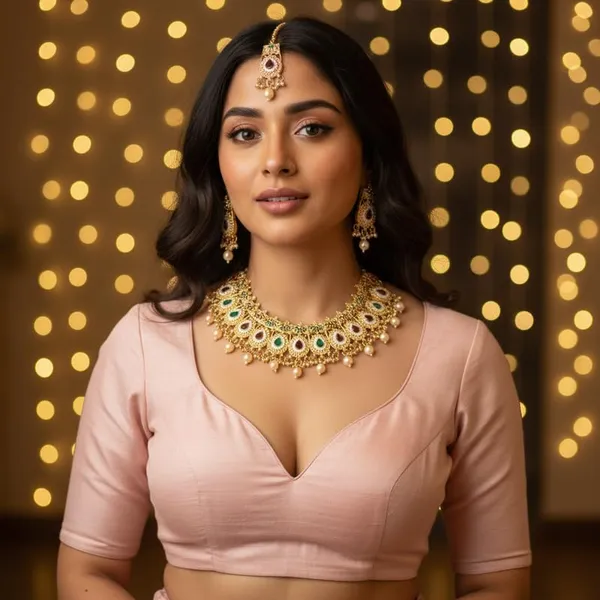 Gold-Plated_Kundan_&_Meenakari_Choker_Necklace_Set_|_Teardrop_Stone_Design,_Earrings_&_Maang_Tikka_Included