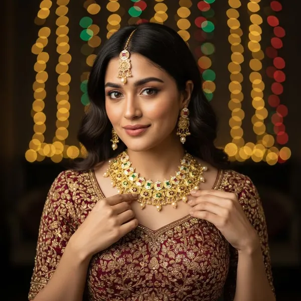 Traditional_Meenakari_Choker_Necklace_Set_|_Gold-Plated_Finish_With_Adjustable_Dori_|_Festive_&_Bridal_Jewelry