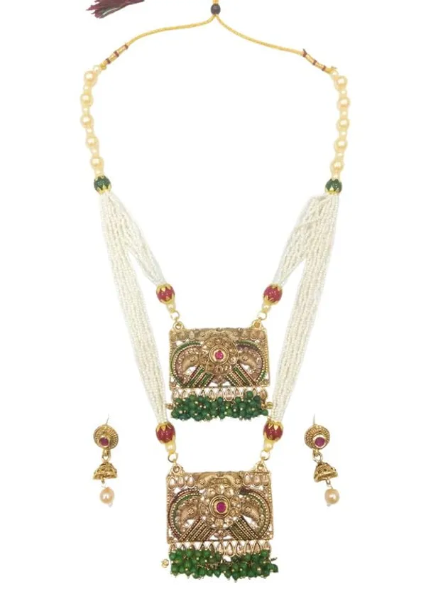 Royal_Double_Layered_Rani_Haar_Necklace_|_Green_Bead_Clusters_And_Gold-Plated_Bridal_Jewelry