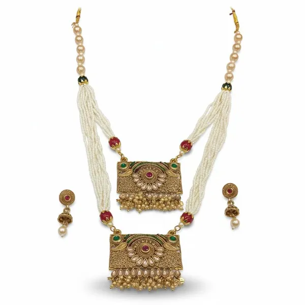 Traditional_Double_Layered_Beads_&_Kundan_Long_Haar_Necklace_Set_|_Gold_Plated_Ethnic_Bridal_Jewelry_|_Adjustable_Wedding_Ceremony_Necklace_For_Women