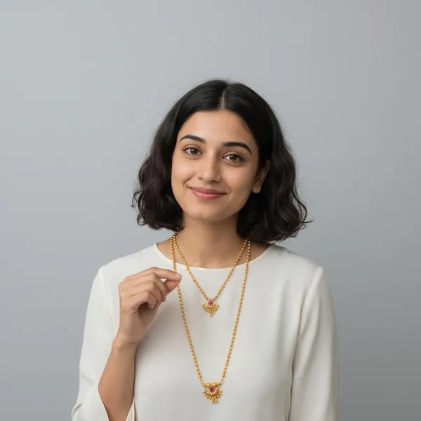 Traditional_Gold-Plated_Chandrakor_Design_Double_Layer_Necklace_Combo_With_Stone_Pendant_For_Women_&_Girls_(Adjustable)