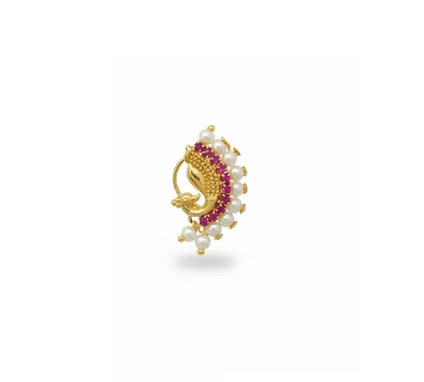 Traditional_Maharashtrian_Pressing_Nath_Combo_With_Stone_Border_&_Multicolor_Stone_Work_For_Women_&_Girls