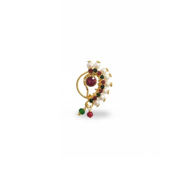 Traditional_Non-Piercing_Maharashtrian_Pressing_Nath_Combo_With_Stone_Detailing_For_Women_&_Girls