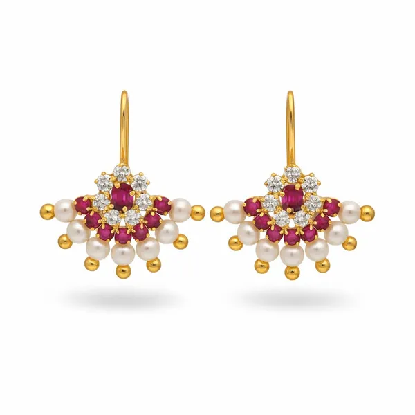 Traditional_Maharashtrian_Pressing_Bugadi_Earrings_|_Stone_Work_And_Gold_Finish_Bugadi_For_Women