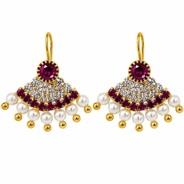 Maharashtrian_Pressing_Bugadi_Earrings_|_Stone_Cz_Hangings_And_Gold_Finish_Bridal_Bugadi_For_Women