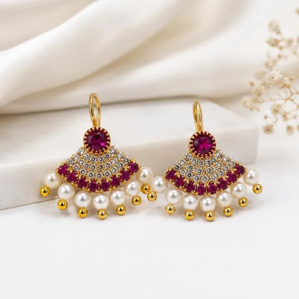 Maharashtrian_Pressing_Bugadi_Earrings_|_Stone_Cz_Hangings_And_Gold_Finish_Bridal_Bugadi_For_Women