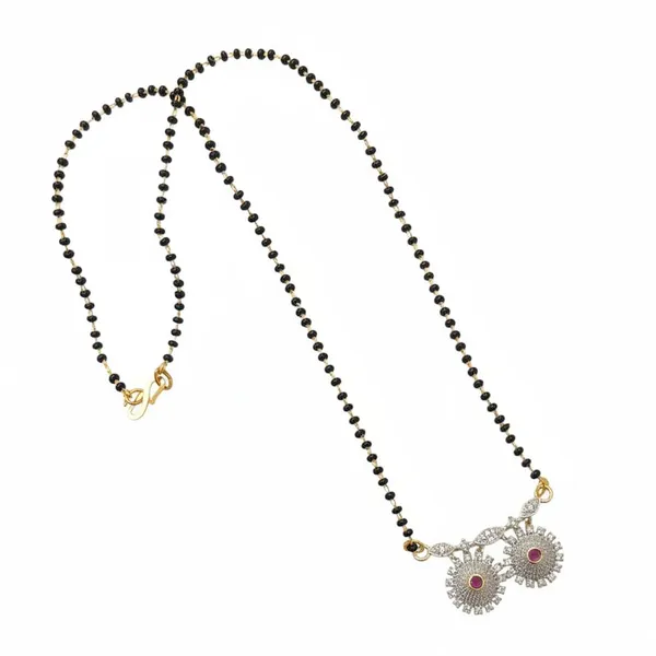 Short_Black_Bead_Mangalsutra_Ad_Stone_|_Diamond_Look_Gold_Plated_Mangalsutra_For_Women_|_Stylish_Daily_Wear_Lightweight_Design