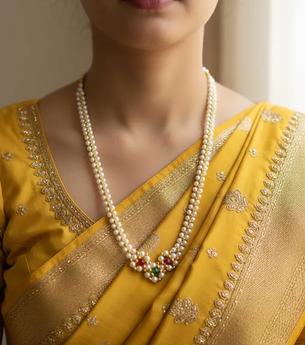 Gold_Plated_Stone_Necklace_|_Red_And_Green_Crystal_Pendant_|_Traditional_Wedding_Jewelry_For_Women