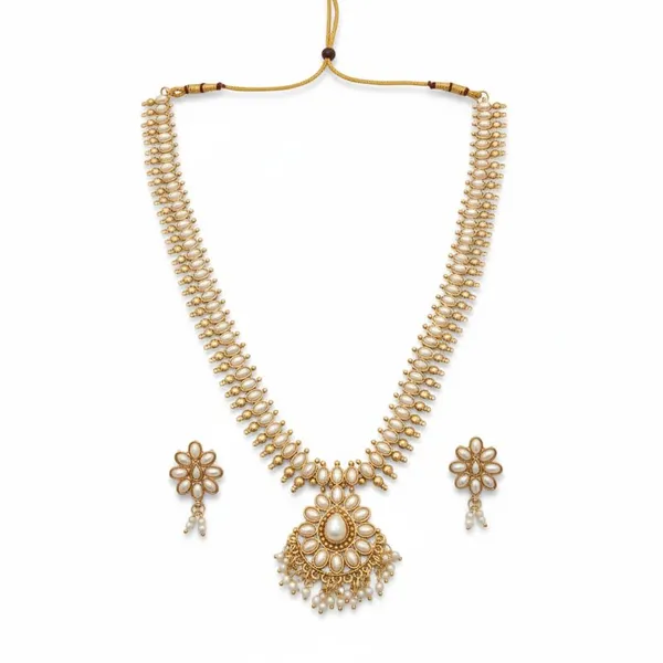Traditional_Stone_Long_Haaram_Necklace_|_Necklace_For_Women_Gold_Plated_Stylish_Pendant_Necklace_Set_Traditional_&_Modern_Design_Daily_Wear_Jewellery_For_Girls_&_Women