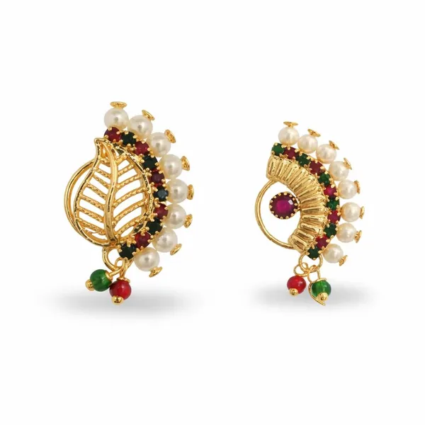 Traditional_Maharashtrian_Nose_Ring_For_Women_Without_Piercing_Pearl_Gold_Plated_Nath_Clip_On_Nose_Ring_For_Girls