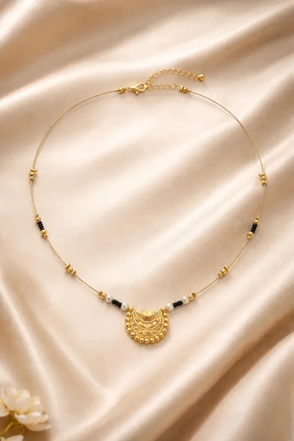 Traditional_Invisible_Mangalsutra_Necklace_For_Women_|_Gold_Plated_Pearl_&_Black_Bead_Pendant_Necklace_|_Lightweight_Daily_Wear_Jewellery_For_Women_&_Girls_|_Elegant_Ethnic_Fashion_Chain