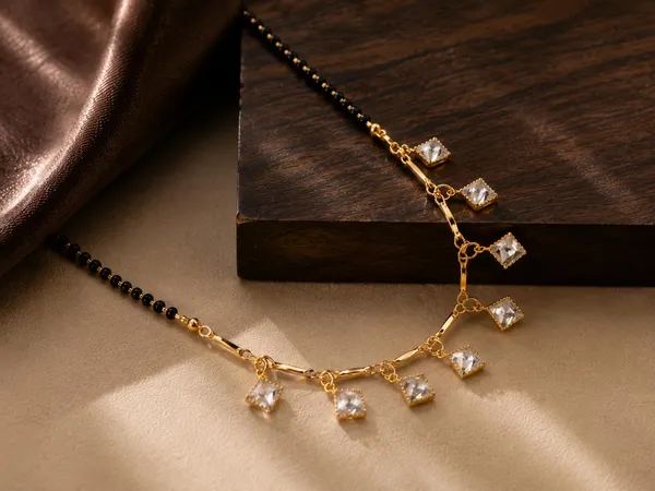 Gold_Plated_Mangalsutra_For_Women_|_Black_Beads_Chain_With_Sparkling_Crystal_Stone_Pendant_|_Traditional_Daily_Wear_Mangalsutra_For_Girls_&_Women