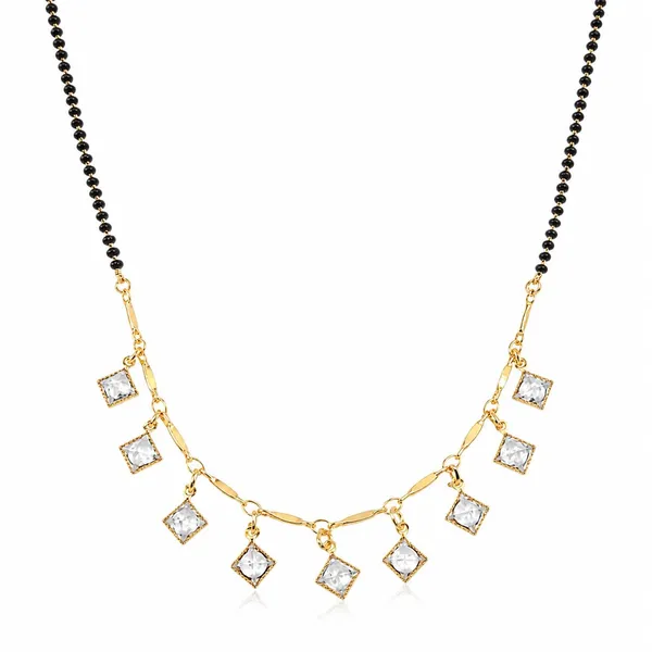Gold_Plated_Mangalsutra_For_Women_|_Black_Beads_Chain_With_Sparkling_Crystal_Stone_Pendant_|_Traditional_Daily_Wear_Mangalsutra_For_Girls_&_Women