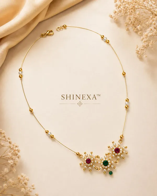 Invisible_Necklace_For_Women_|_Gold_Plated_Floral_Pendant_Necklace_For_Girls_|_Lightweight_Daily_Wear_Jewellery_Gift_For_Girls_&_Women