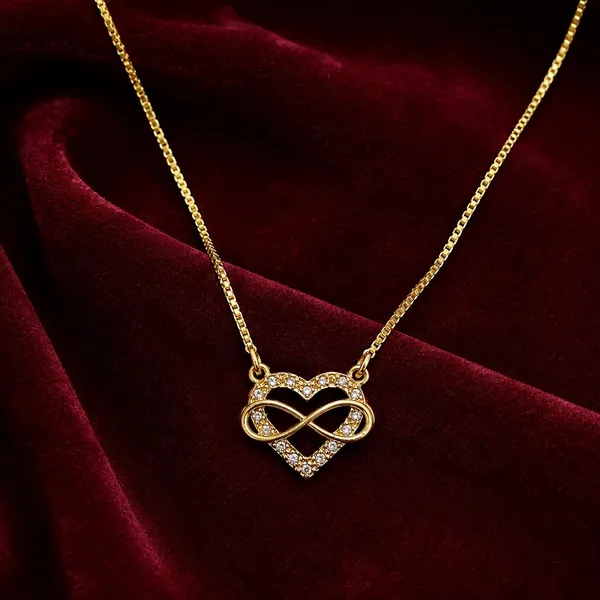 Premium_Quality_Micro_Gold_Plated_Heart_Infinity_Pendant_Chain_Necklace_For_Women_&_Girls_|_Gold_Plated_Stainless_Steel_Chain_Minimal_Love_Locket_Stylish_Everyday_Wear_Jewellery_Valentine,_Anniversary_,Birthday