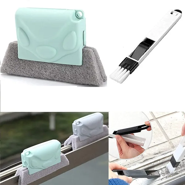 Multicolour-_Pack_of_4)Double_Combo_of_Window_Groove_Frame_Cleaning_Brush&_Dust_Cleaning_Brush_for_Window_Slot_Keyboard_with_Mini_Dustpan_Door_Track_Cleaning_Tool_for_All_Corners_Edges_Gaps
