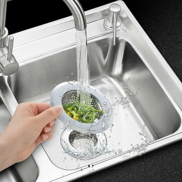 KitchenFest_2_Pcs_Stainless_Steel_Sink_Strainer_Kitchen_Drain_Net_Basin_Basket_Filter_Stopper_Drainer/Jali_Strainer_(Steel_Pack_of_2)