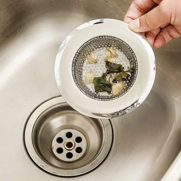 KitchenFest_2_Pcs_Stainless_Steel_Sink_Strainer_Kitchen_Drain_Net_Basin_Basket_Filter_Stopper_Drainer/Jali_Strainer_(Steel_Pack_of_2)