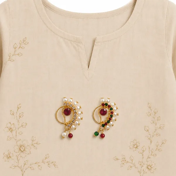 Traditional_Non-Piercing_Maharashtrian_Pressing_Nath_Combo_With_Stone_Detailing_For_Women_&_Girls