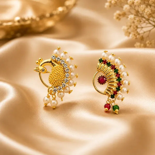 Traditional_Maharashtrian_Nose_Ring_Without_Piercing_Pearl_Gold_Plated_Nath_Clip_On_Nose_Ring_For_Women