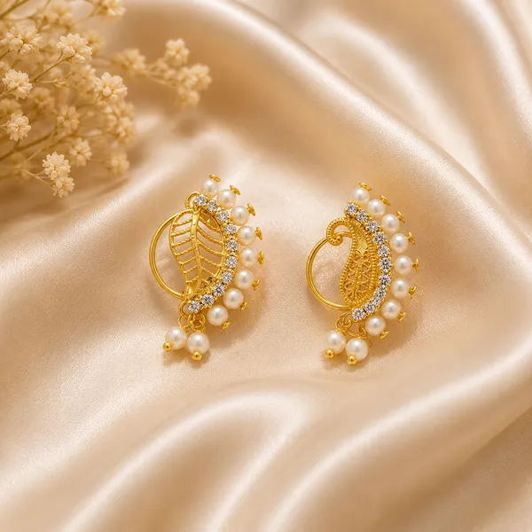 Traditional_Maharashtrian_Nath_Clip_On_Nose_Ring_Without_Piercing,_Gold_Plated_Brass_With_Multicolor_Stones,