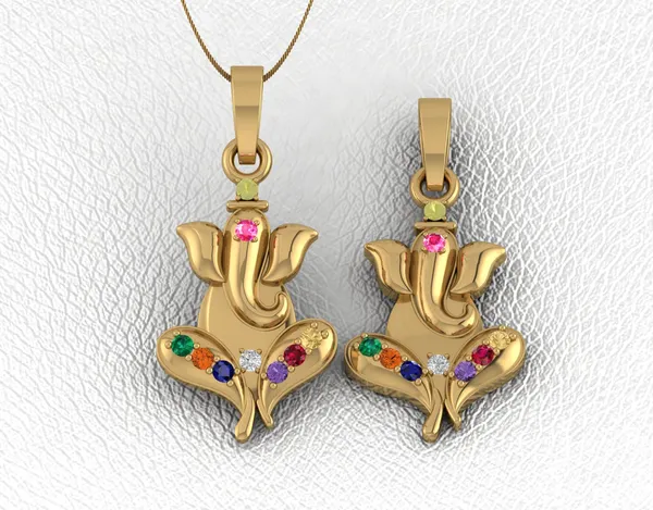 Prism_Jewel_Gold_Plated_Unisex_Ganpati_Navratan_Pendant_with_Cubic_Zirconia_Atypical_Diamond_Ganesha_Pendant