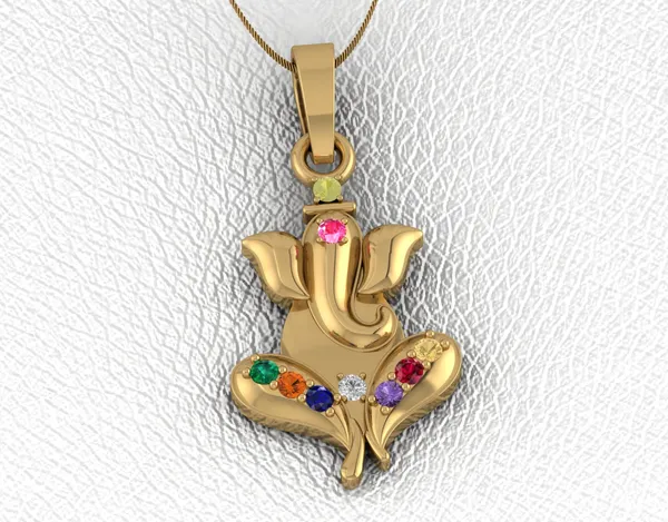 Prism_Jewel_Gold_Plated_Unisex_Ganpati_Navratan_Pendant_with_Cubic_Zirconia_Atypical_Diamond_Ganesha_Pendant