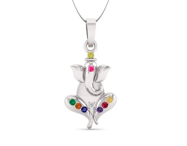 Prism_Jewel_Silver_Plated_Unisex_Ganpati_Navratan_Pendant_with_Cubic_Zirconia_Atypical_Diamond_Ganesha_Pendant