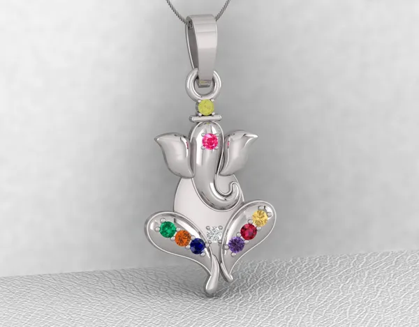Prism_Jewel_Silver_Plated_Unisex_Ganpati_Navratan_Pendant_with_Cubic_Zirconia_Atypical_Diamond_Ganesha_Pendant