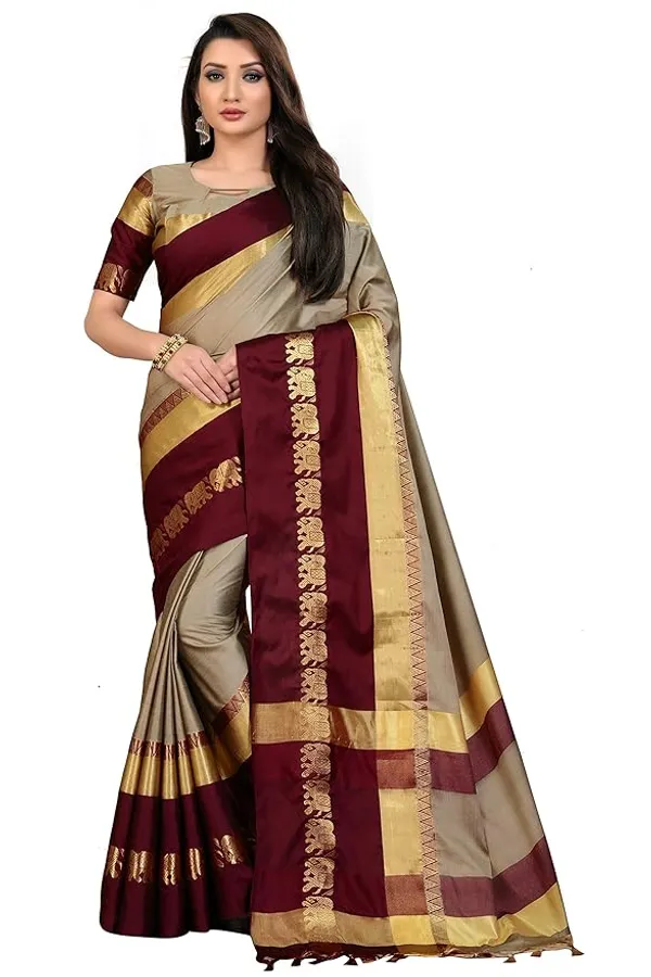 Woven_Thanjavur_Art_Silk_Saree_in_Beige_and_Brown