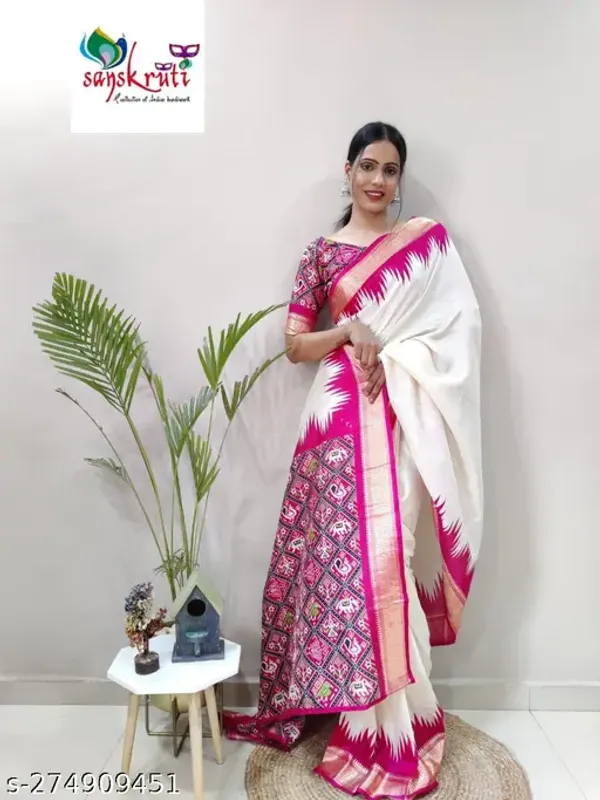 Elegant_Printed_Dola_Silk_Viscose_Saree_With_Blouse