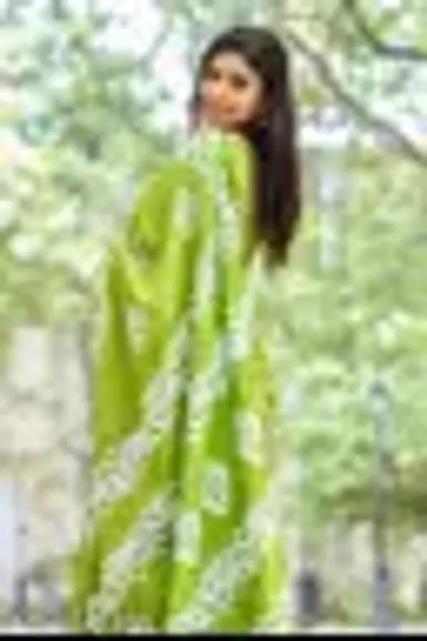 Printed_Georgette_Satin_Border_Saree_with_Blouse_Piece