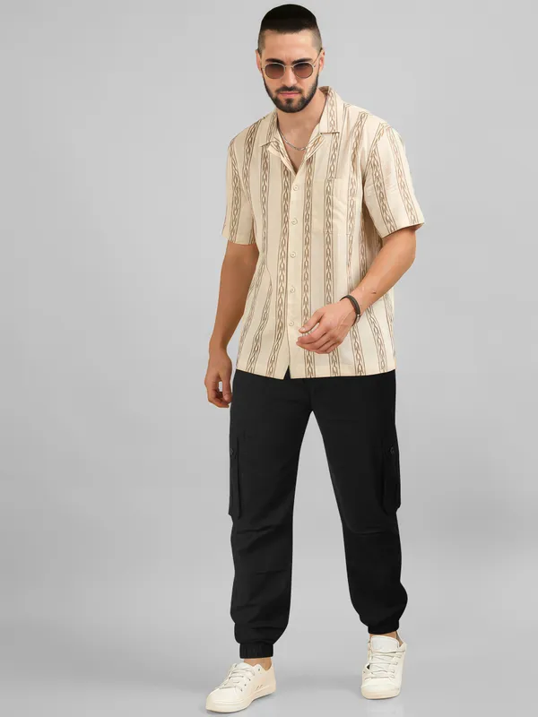 The_Cargo_Cavalry_Black_loose_fit_Cotton_Cargos