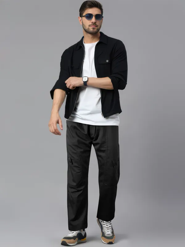 Men's_Rlaxed_Fit_Cargo_By_Just_Black